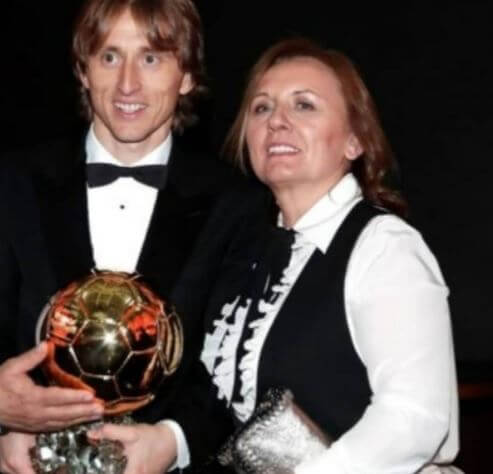 Radojka Modric with her son Luka Modric.
